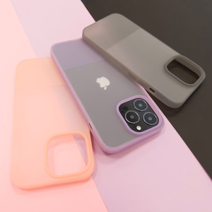 Kingxbar Plain Series viedtālruņa apvalks iPhone 13 Pro silikona apvalks violets