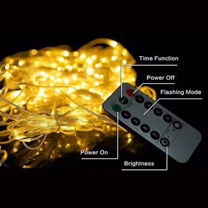 LED aizkars (100 LED spuldzītes) 3Mx1M silti balts
