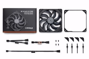 Noctua NF-A14x25 G2 PWM chromax.black 140 mm ventilators (melns)