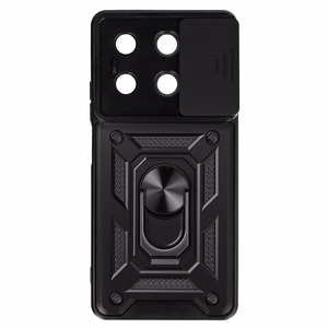 Slide Camera Armor Apvalks Xiaomi Redmi Note 13 5G melns