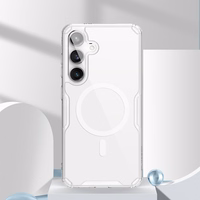 Nillkin Nature Pro bruņots viedtālruņa apvalks ar magnētisko gredzenu Samsung Galaxy S24+ - balts