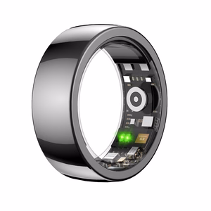 Riversong viedais ring Trinity melns SR01 size 7 diameter inside 17mm
