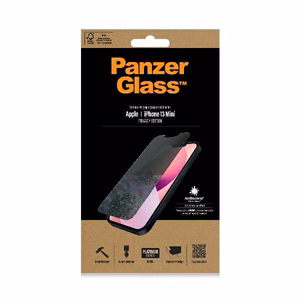 PanzerGlass Standarta Super+ antibakteriālais privātuma temperētais stikls iPhone 13 mini