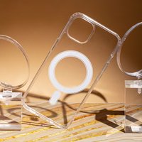 Anti Shock 1,5 mm Magnētiskais apvalks iPhone 12 / 12 Pro 6,1" caurspīdīgs liels caurums