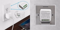 TUYA viedais mini slēdzis 2 kanāli DIY Wi-Fi