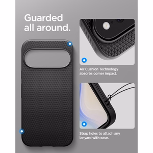 Spigen Liquid Air maciņš modelim Google Pixel 11 – krāsa: matēta melna