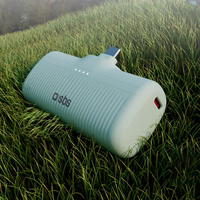 SBS EcoPower 5000 mAh 10W portatīvais lādētājs ar iebūvētu USB-C portu - zaļa
