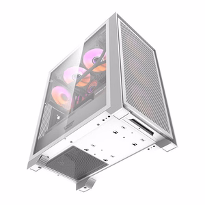 Darkflash DRX70 MESH datora korpuss (balts) + 4 RGB ventilatori