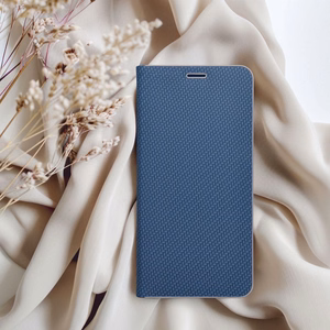LUNA Book Carbon viedtālruņa apvalks SAMSUNG A06 zils
