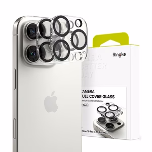 Ringke kameras aizsargs 2 daļu rūdītais stikls iPhone 16 Pro / 16 Pro Max