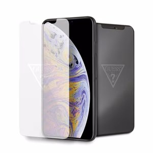 Guess Invisible Logo Aizsargstikls iPhone Xs Max