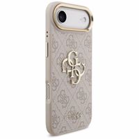 Guess 4G Charms Collection Magnētiskais viedtālruņa apvalks iPhone 17 Pro - brūns