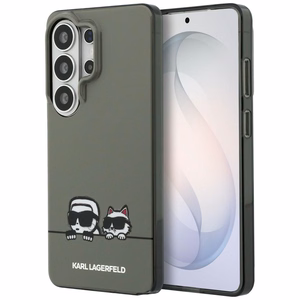 Karl Lagerfeld maciņš IML Peekaboo Karl un Choupette MagSafe priekš Samsung Galaxy S26 Ultra melns