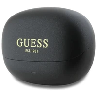 Guess Bluetooth austiņas GUTWST88MCTGK TWS + dokstacija melnas/melnas kapsula drukāts logotips