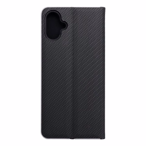 LUNA Book Carbon viedtālruņa apvalks SAMSUNG A06 melns