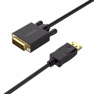 Orico XD-DTD DisplayPort–DVI, 4K kabelis, 3 m – melns