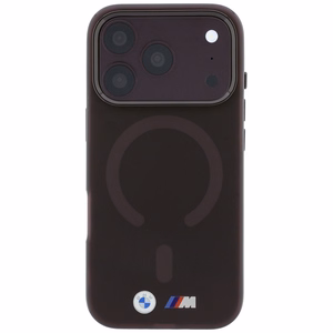 BMW M IML Frosted Metal Logo & Trims MagSafe maciņš modelim iPhone 17 Pro / 18 Pro – bordo