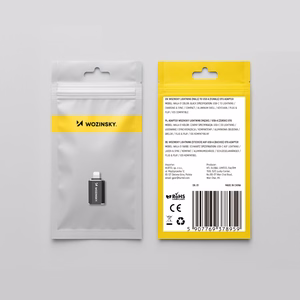 Wozinsky WALA-01 Lightning uz USB-A OTG adapteris – melns