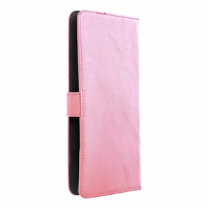Universāls grāmatas tipa apvalks KOPĒJS izmērs L iPhone 6 Plus / 7 Plus / 8 Plus / XS Max / 11 Pro Max / Samsung S20 FE / S21 FE / S10 Plus / A10 / A32 / A54 / Xiaomi 12 Lite / Huawei P30 Pro rozā