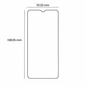 Rūdītais stikls 2,5D Motorola Moto E13