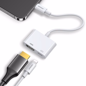 Joyroom S-H141 adapteris Lightning (vīr.) - HDMI FullHD 1080p 60Hz (siev.) / Lightning (siev.) - balts