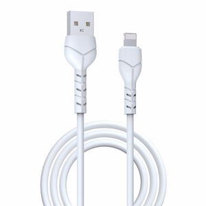 Devia kabelis Kintone EC143 USB - Lightning 1,0 m 2,1A balts