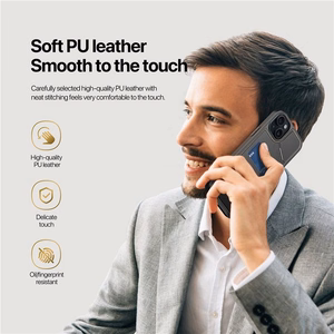 DUX DUCIS viedtālruņa apvalks RAFI II MAG ar statīvu saderīgs ar MagSafe IPHONE 15 Plus melns