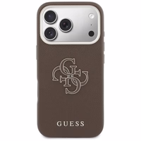 GUESS korpuss priekš IPHONE 17 Pro Max GUHCP17X5PS4RGGW (PU FW Resin Logo) brūns