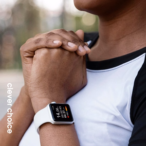 Crong Liquid Apple Watch siksniņa, 44/45/46/49 mm, balta