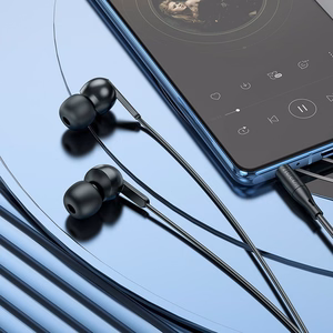 HOCO vadu austiņas Jack 3,5 mm ar mikrofonu M124 balta