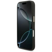 Karl Lagerfeld Big Strap Karl metāla logotipa Magnētiskais viedtālruņa apvalks iPhone 17 Pro - melns