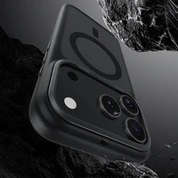 Benks Magnētiskais Mist apvalks ar metāla rāmi 0068 iPhone 17 Air balts (kamera vadības poga)