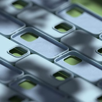 Etteri Silikona mag futrālis iPhone 12 / 12 Pro 6,1" gaiši zils