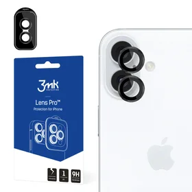 3mk Lens Protection Pro Kameras vāciņš ar melnu rāmi iPhone 16 / 16 Plus