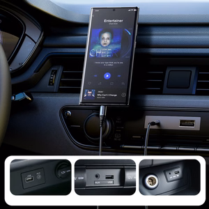 Joyroom Audio Transfer Series SY-A07 mini ligzdas 3.5 mm / USB-C kabelis 1.2 m - melns
