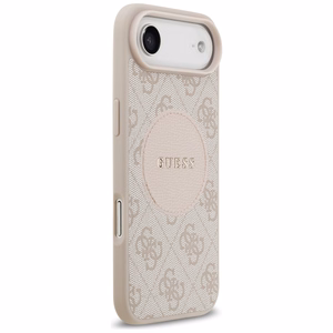 Guess 4G Circle Classic Logo Magnētiskais viedtālruņa apvalks iPhone Air - rozā
