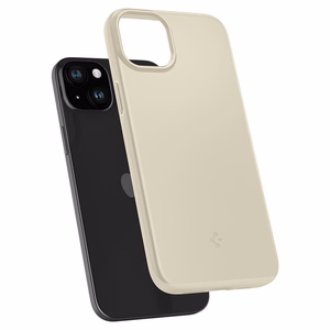 Spigen Thin Fit viedtālruņa apvalks iPhone 15 Plus - bēšs