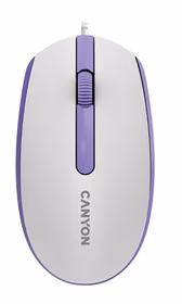 Mouse CANYON M-10 (CNE-CMS10WL) optical, balts pearl