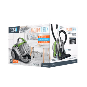 Bezmaisa putekļsūcējs TEESA VACUUM GREEN