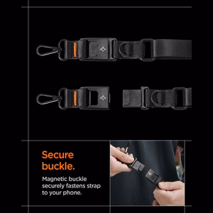 SPIGEN DA30M UNIVERSAL LANYARD STRAP CROSSBODY melns
