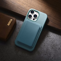 iCarer Litchi Premium ādas viedtālruņa apvalks iPhone 14 Pro Max Magnētiskais ādas apvalks ar MagSafe Zaļš (WMI14220712-GN)