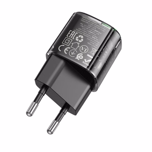 Borofone Сетевое зарядное устройство BN17 Sunlight - USB + Type C - QC 3.0 PD 20W 3A чёрный