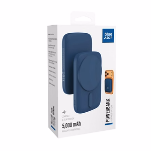 Powerbank saderīgs ar MagSafe Blue Star Slim DG-P8 15W 5000 mAh tumši zils