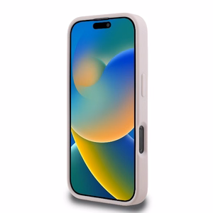 Karl Lagerfeld Stepēts Paraksts viedtālruņa apvalks iPhone 16 Pro - rozā