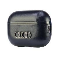 Audi Ādas Liels Logotips AirPods Pro 2 apvalks melns/melns AU-APP2-GT/D3-BK