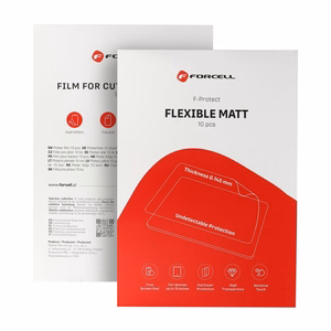 Plēve griešanas iekārtai Forcell F-Protect Flexible TABLET MATT planšetdatoriem līdz 13" 10 gab.