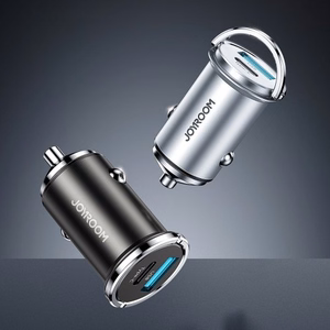 Car Charger Joyroom "C-A45" Grey (1xUSB / 1xUSB-C / 20W)