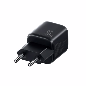 Joyroom JR-TG7 33W USB-A + USB-C sienas lādētājs ar 60W USB-C uz USB-C 1m kabeli melns