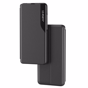 Eco Leather View Case elegants viedtālruņa apvalks ar vāciņu un statīva funkciju Samsung Galaxy A73 sarkans
