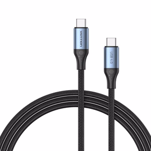 Vention USB 4.0 5A 40Gbps USB-C uz USB-C kabelis, pīts, 1 m